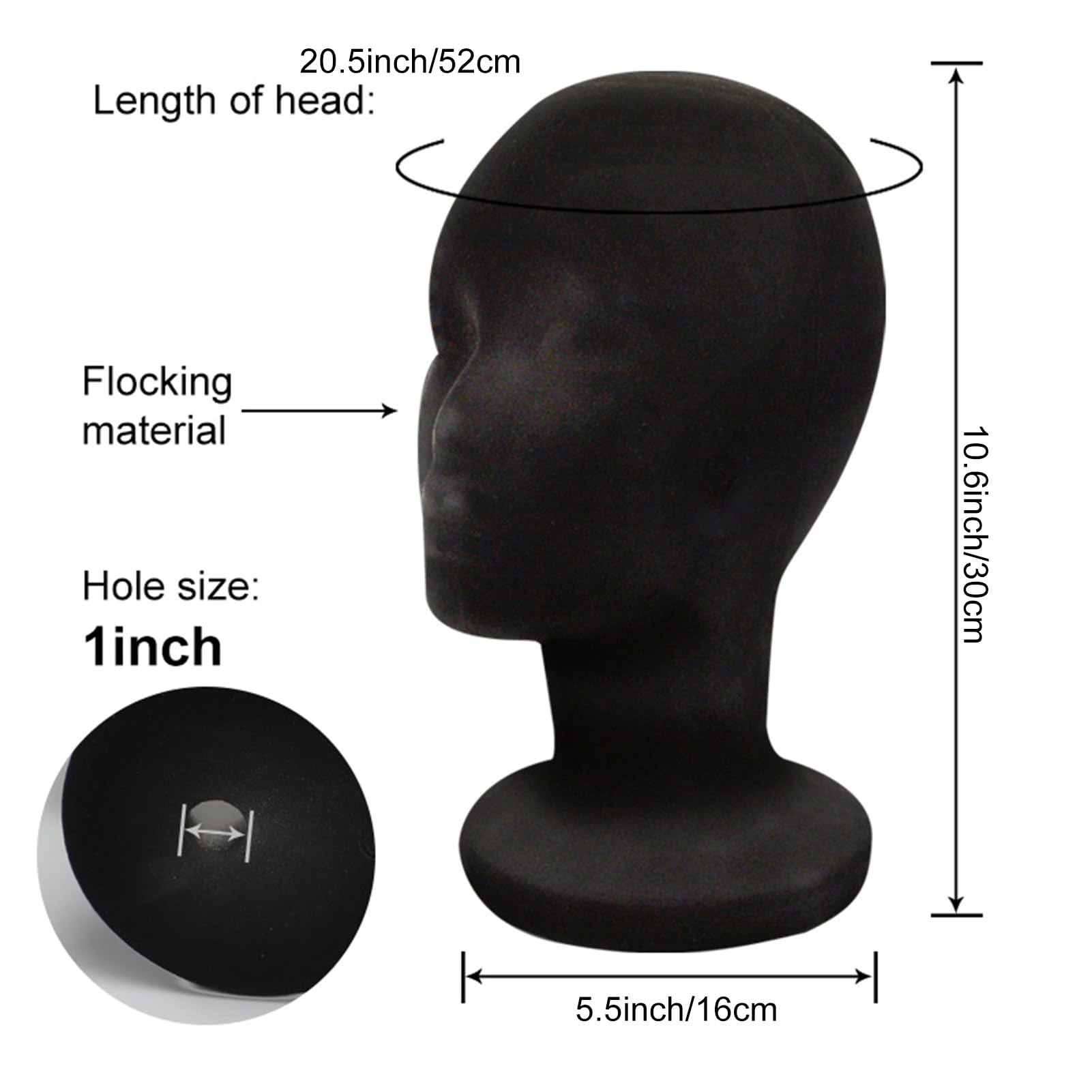 Tête De Mannequin En Mousse, Modèle Féminin, Présentoir Pour Perruques, Chapeaux, Bijoux, Porte-lunettes, Salon De Coiffure, Tête En Mousse