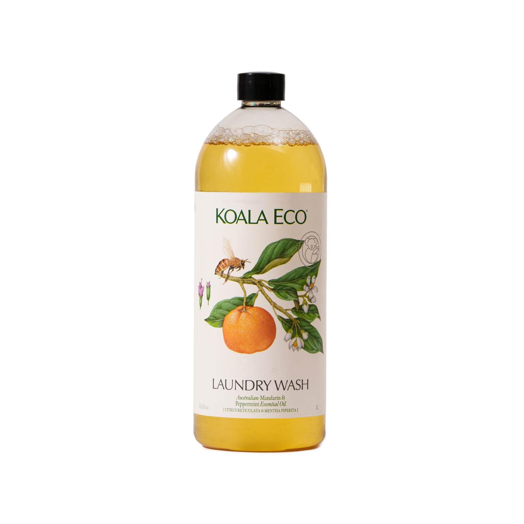 Koala Eco Laundry Wash - with Australian Mandarin and Peppermint Essential Oil - 33.8oz
