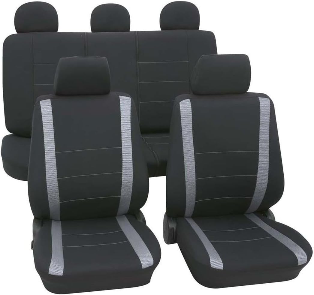 Faszination 84095, car seat covers, complete set, black, grey