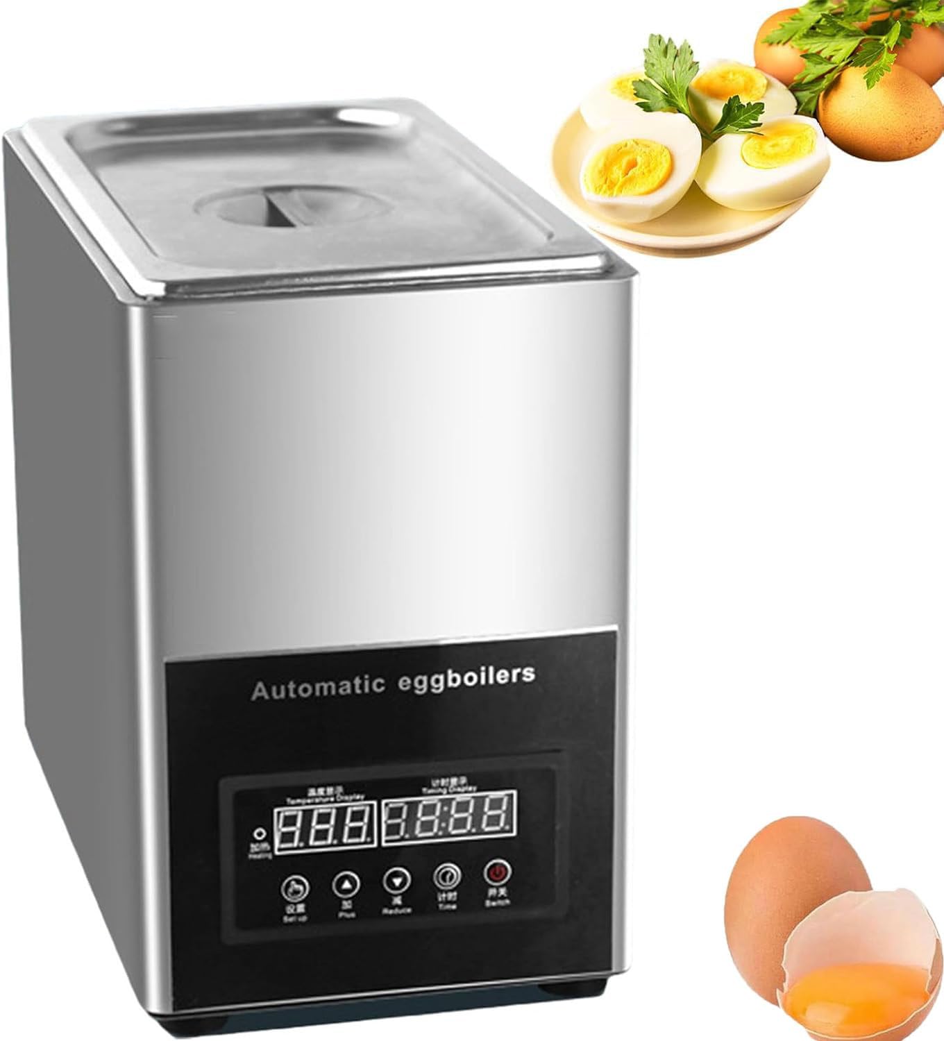 LjlXanthiper Soft Boiled Egg Machine,Commercial Egg Boiler Cooker,Half-Boiled Egg Machine,Egg Automatic Boilers,Professional 9L Large Capacity,For Breakfast,Weight Loss Meal