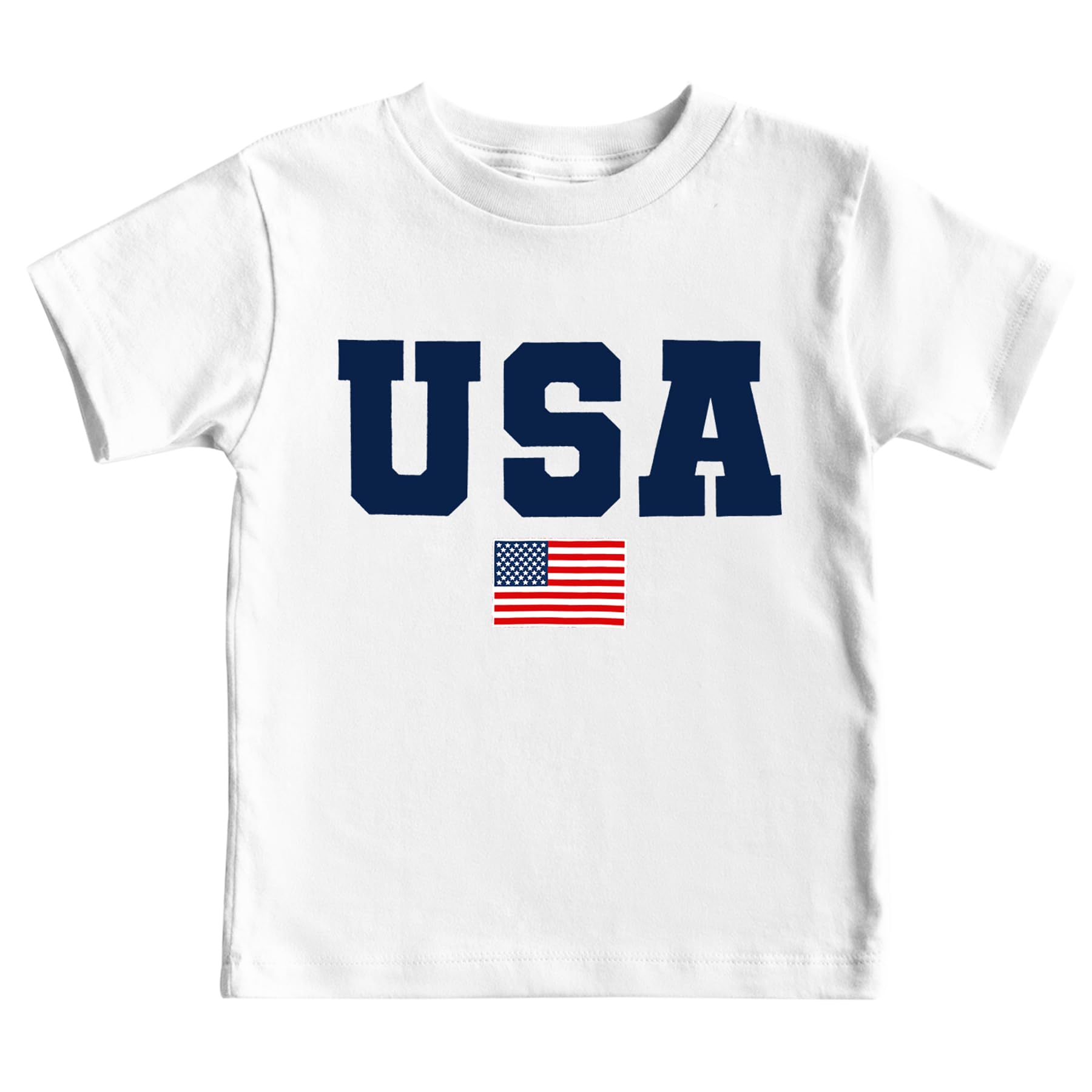4th of July Shirts Toddler Boys Girls American Flag USA T-Shirt Kids Patriotic Tee Tops