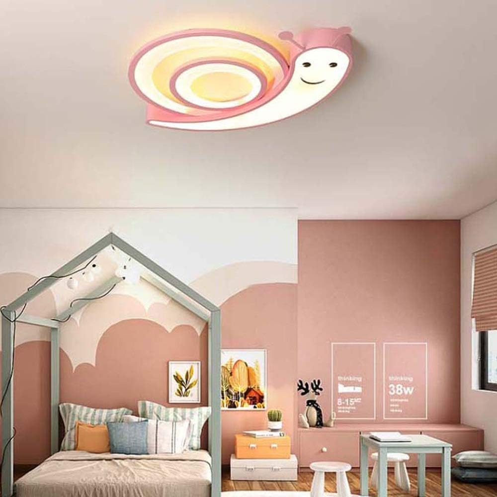 Living Room Bedroom Ceiling Lamp Creative Vivid Snails Children's Room Lights Led Boys and Girls Eye Cartoon Living Room Lamps Stepless/Blue