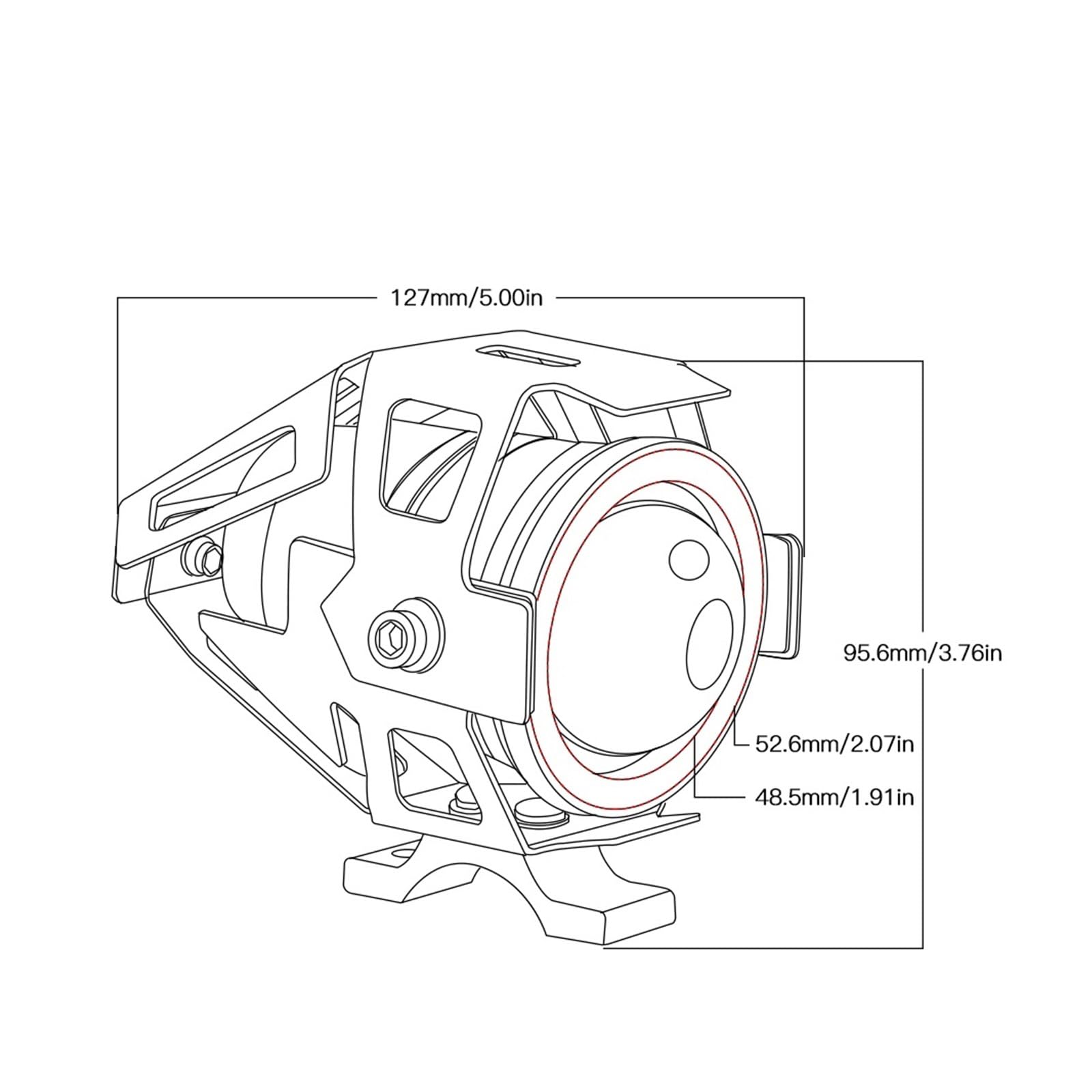 Phares Moto Phares LED pour Motos, Accessoires De Conduite, pour XL 650 600 700 1000 125 V, pour Transalp, pour Varadero, XRV 750