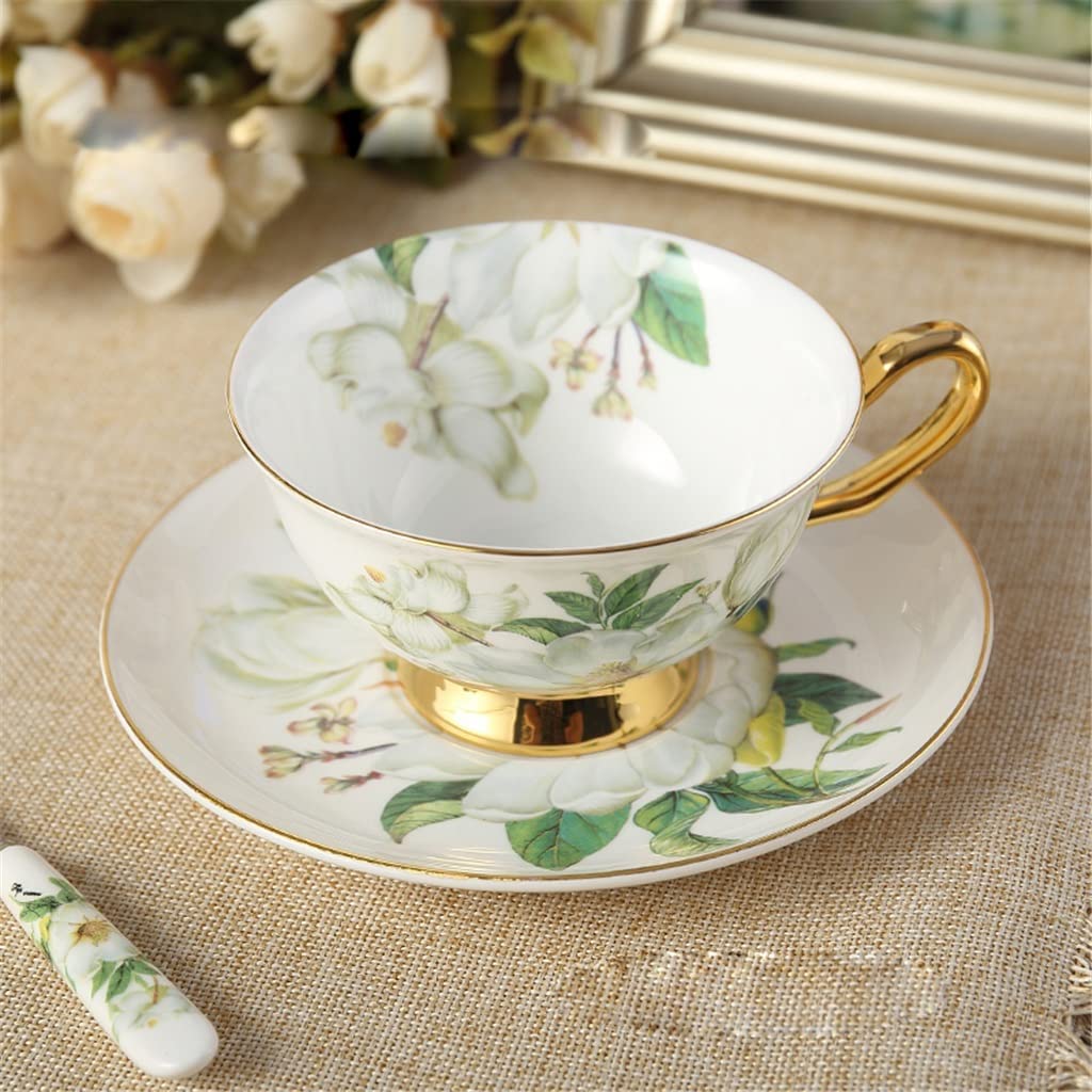 Wzór herbaty lekki luksusowy zestaw do kawy Angielska porcelana zestaw do herbaty ceramiczny garnek mlecznik cukiernica zestaw czajniczek prezent ślubny prezent dla przyjaciela (A jak pokazuje zdjęci