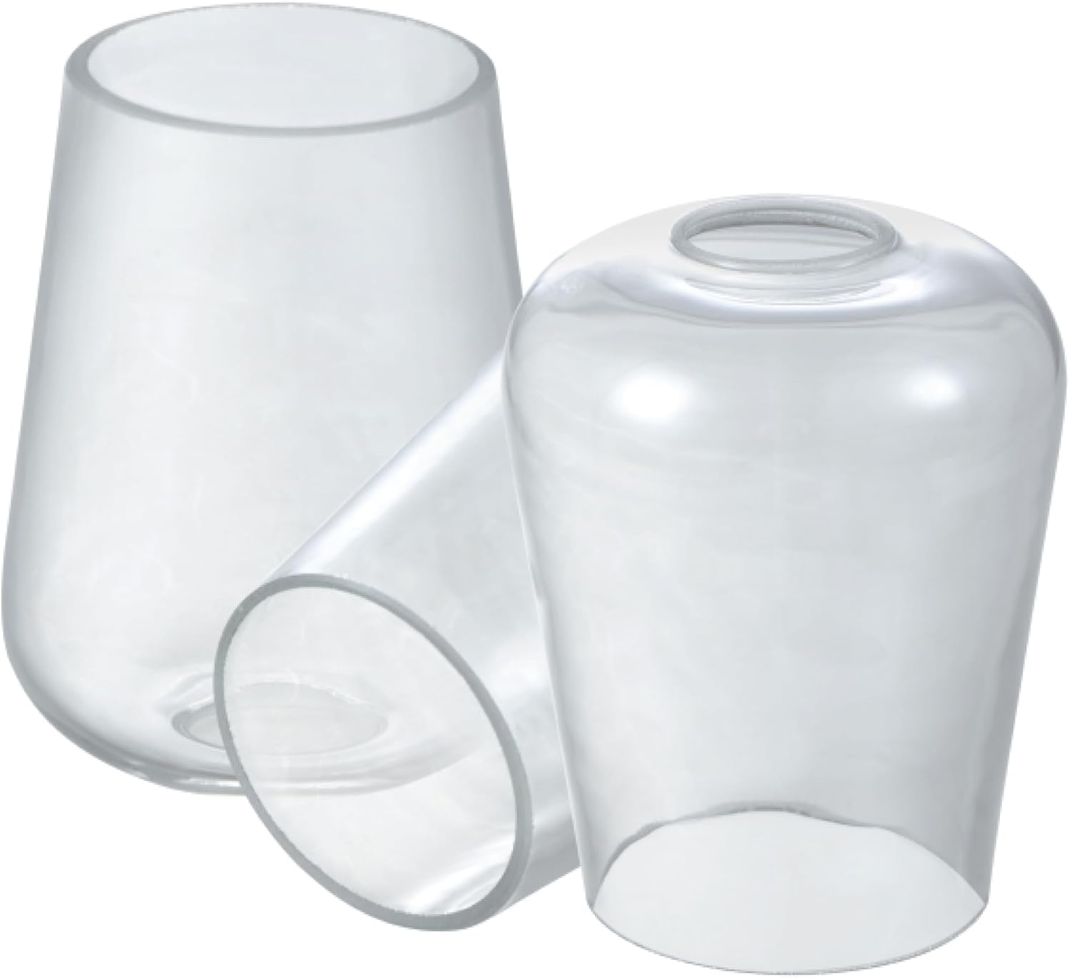 Aspen Creative 23655-60-3,Clear Wine Cup Glass Shade For Lighting Fixture.Size:4-3/4"D x 6-1/8"H,Center Hole:43mm. Set of 3.