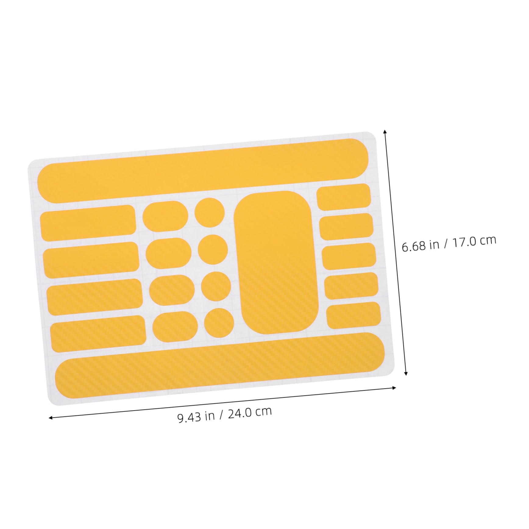 SUPVOX 1 Sheet Bike Protector Bike Stickers for Frame Anti-Friction Stickers Road Bike Chain Guard Protector Bicycle Decals Mountain Bike Frame Protection Bike Frame Tape Yellow