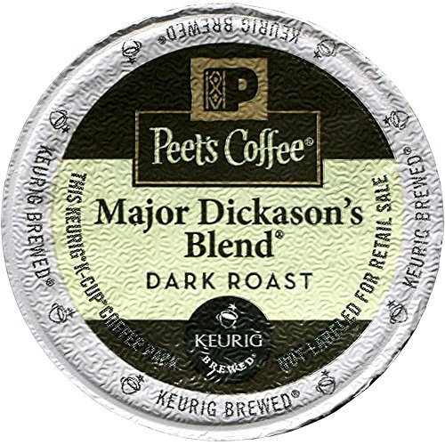 Peet's Major Dickason's Blend for Keurig K-Cup Brewers, Deep Roast 60 count.