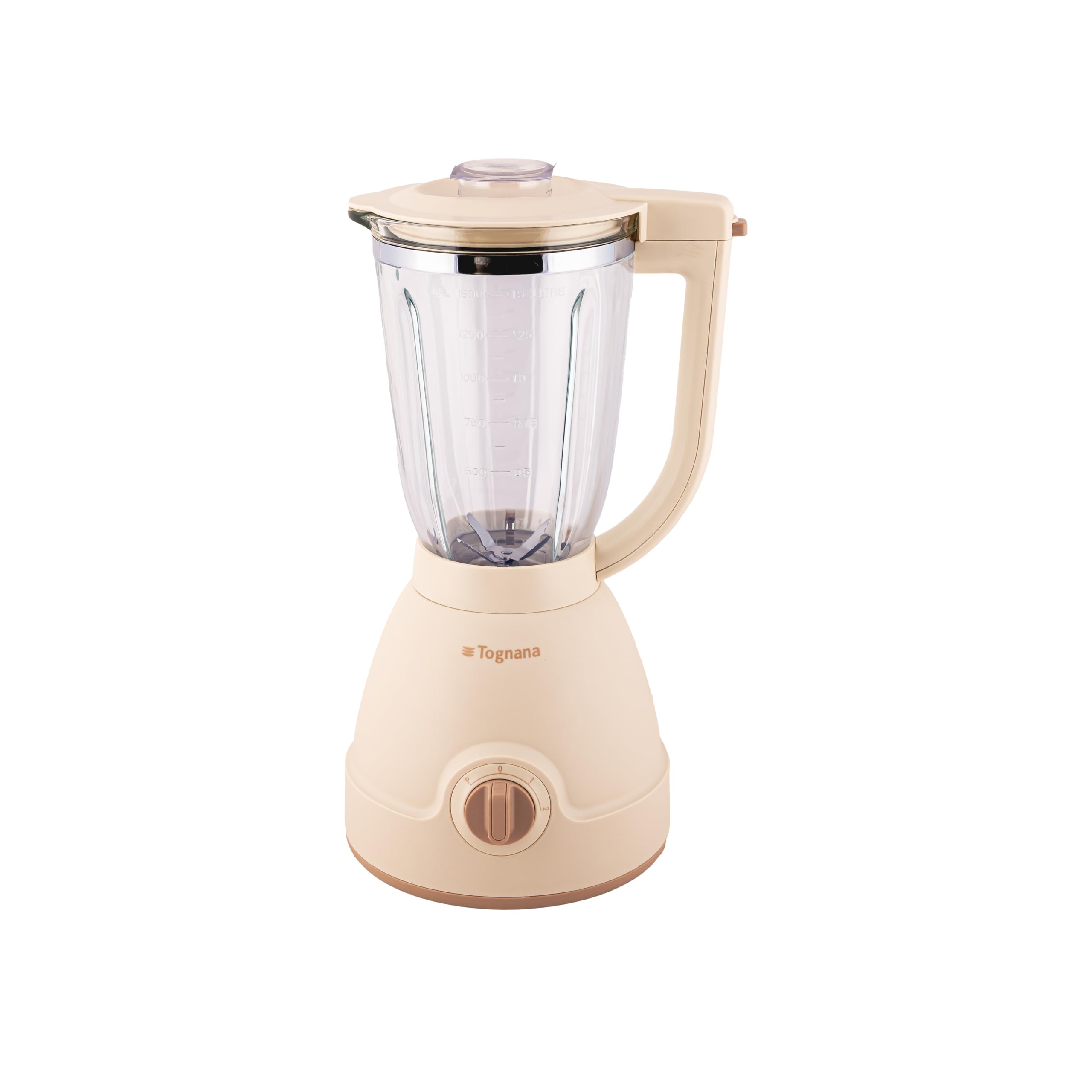 Tognana Iridea, Frullatore Elettrico, Vetro-Plastica-Acciaio Inox, Champagne