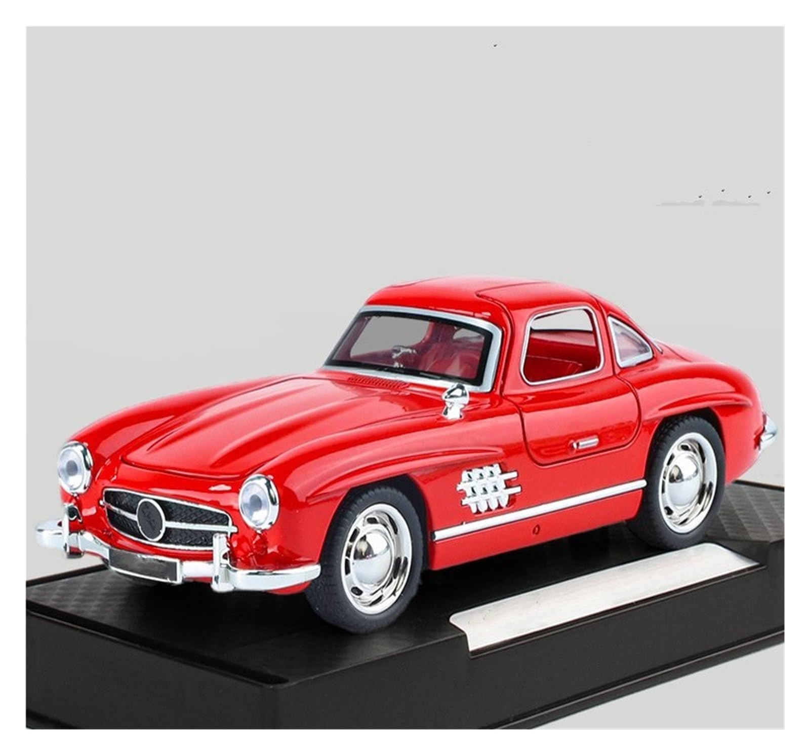 BANKOTO Diecast Car 1:32 For Benz 300 SL Alloy Die Casting Model Car Ornaments Collectible(Red)