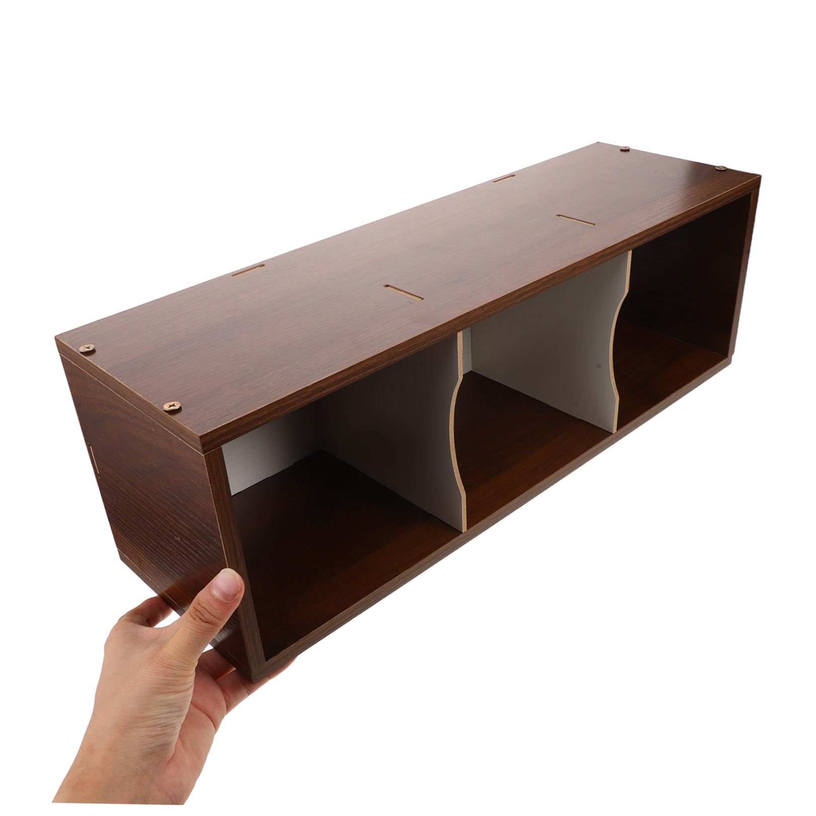 Porta CD e Dvd Finitura Opaca in Legno Grande Capacità, Design a Scomparti Regolabili Adatto per Organizzatore di Album e Custodia Multimediale da Terra