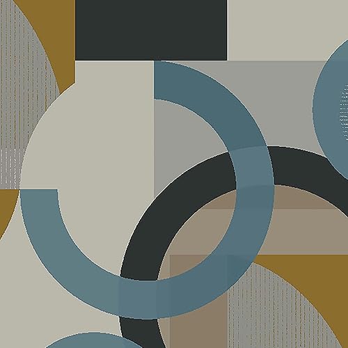 Miniatura 4 de NEXT Retro Shapes Geo Blues Papel pintado