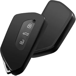 Fundas Para Llave Vw OATSBASF Funda para llave de coche para Volkswagen, compatible con Golf 8, Seat Leon MK 4, Tarraco, Ateca, Skoda Octavia TPU, funda de silicona (negro)