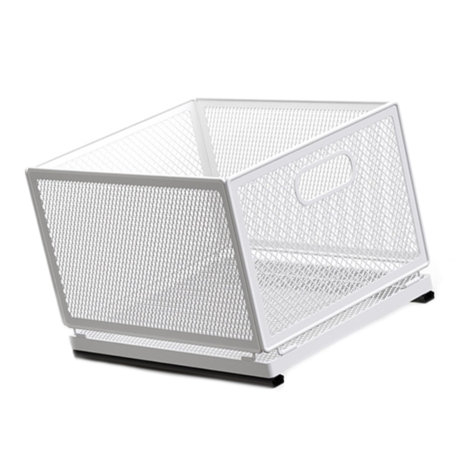 Carotoe F Portable Under Sink Sliding Storage Basket Sturdy Carbon Steel Cabinet Organizers With Smooth Glides Home Organization Pull Out Shelves