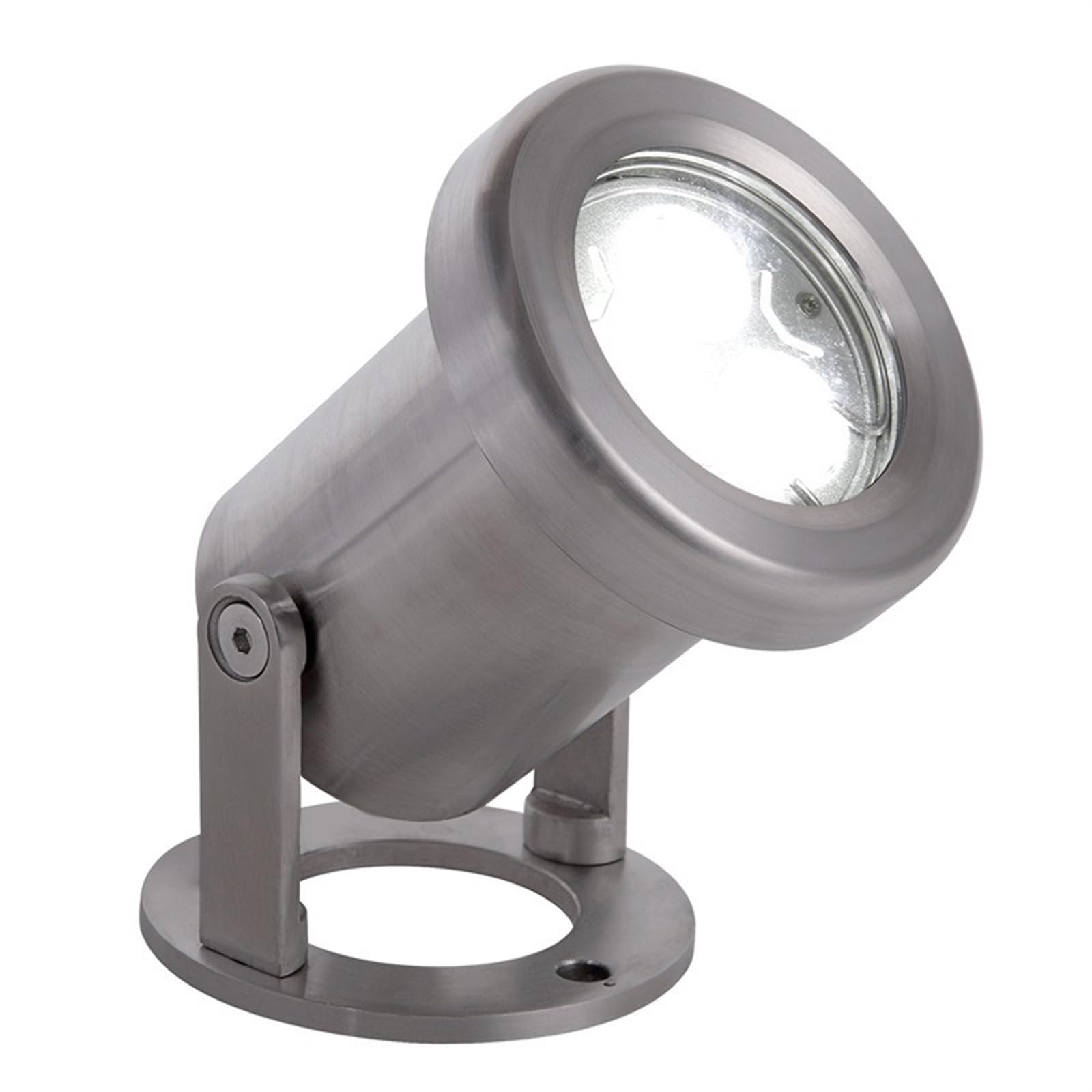 EDEDE Luci Piscina, LED Underwater Spotlight 3W Low Power Stainless Steel RGB Underwater Spotlight Fountain Water Feature Lamp Rotating Pool Spring(Rot,78MM 10W)