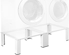 Life Finds Universal Laundry Dual Pedestal for Washer and Dryer Set, Washing Machine Stand,