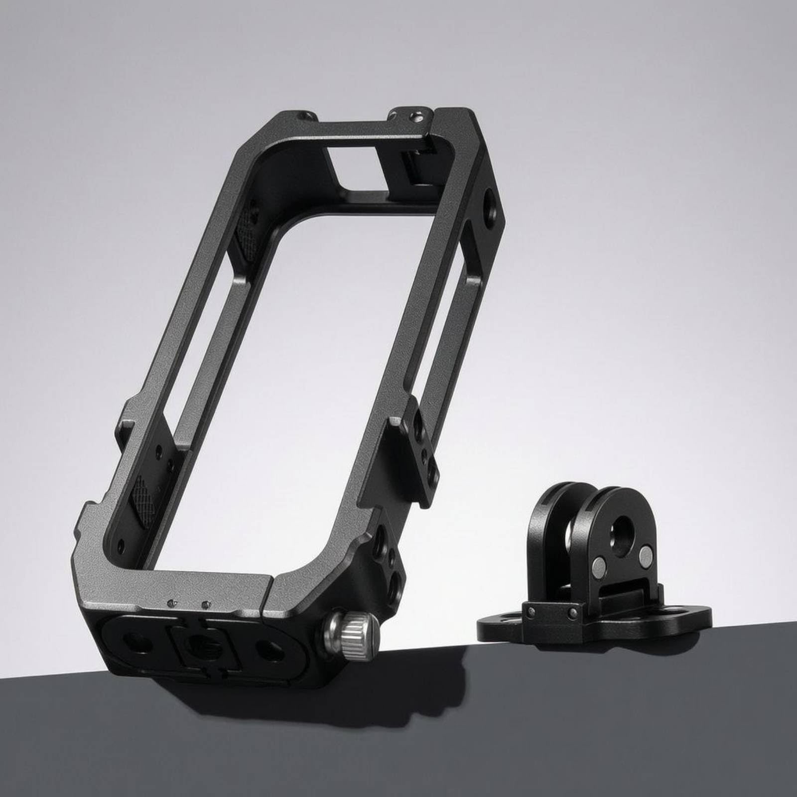 Cadre de Protection pour Caméra 360 Cage Support Boîtier Châssis Rectangulaire Ouvert Laissant l'Optique Dégagée et Montages Flexibles Adapté au, Basique