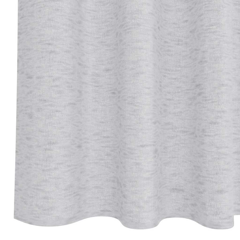 Zasłona woalowa 2 szt. jasnoszara 175 x 140 cm poliester