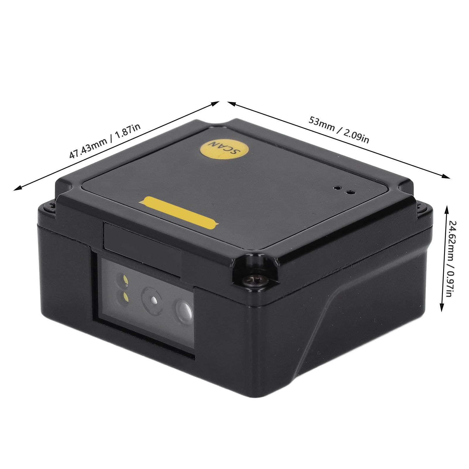 Escáner de Código de Barras de Montaje Fijo Integrado, Escáner de Código de Barras de Montaje Fijo Lector de Código QR 1D 2D EP2000 con Escaneo Automático, USB, Escáneres de