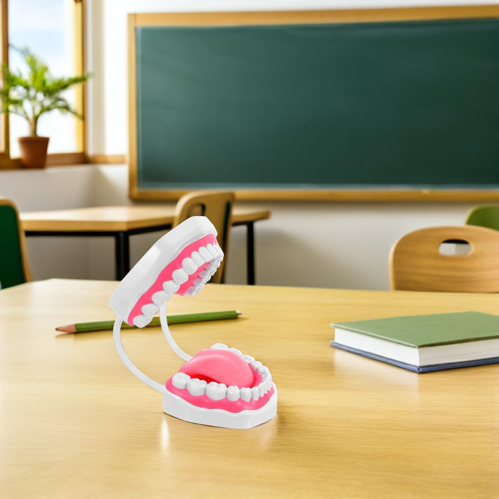 Mikinona Modello Denti Igiene Orale Ingrandito in PVC Durevole per Formazione e Studio Professionale Cura Educativa