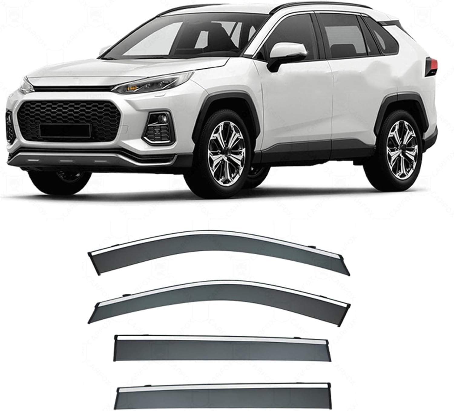 FengXH Window Deflectors for Suzuki Across MK1 XA50 2020+ - 4pc Smoke Tint, Waterproof, Noise Reducing.