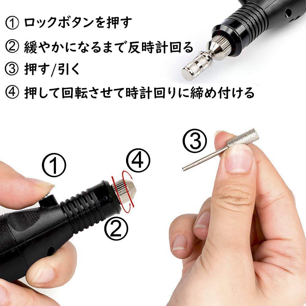 Amazon | PITZO ミニルーター ホビールーター＋羊毛フェルトバフ 2.35