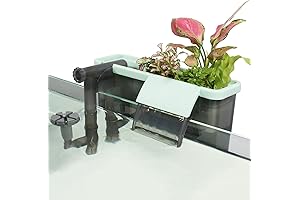 Quiet Aquarium Filter with Built-in Hydroponic Plant System