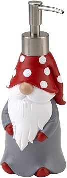 Avanti Linens - Soap Dispenser/Lotion Pump, Countertop Accessories, Christmas Home Decor Gnomes Walk Collection