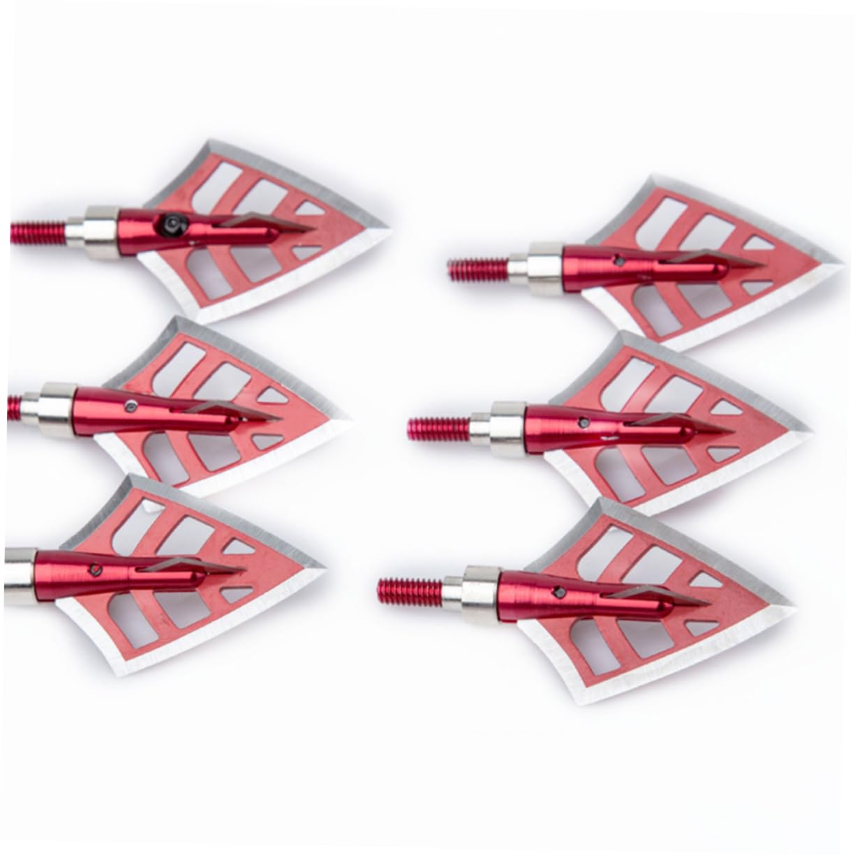 NAMOARLY Hunting Arrow Tips 4pcs Screw Thread Broadheads for Carbon Fiberglass Arrows