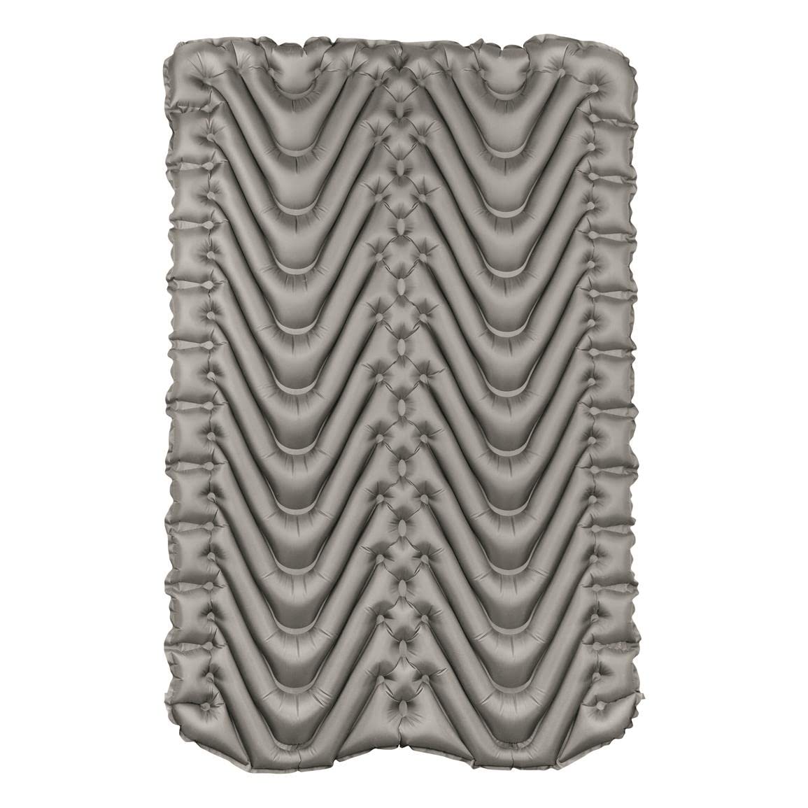 KLYMIT Matelas de Couchage Double V, 2 Personnes, Double Large (119,4 cm), léger et Confortable pour Le Camping, Les tentes pour Deux Personnes, Les Voyages et la randonnée