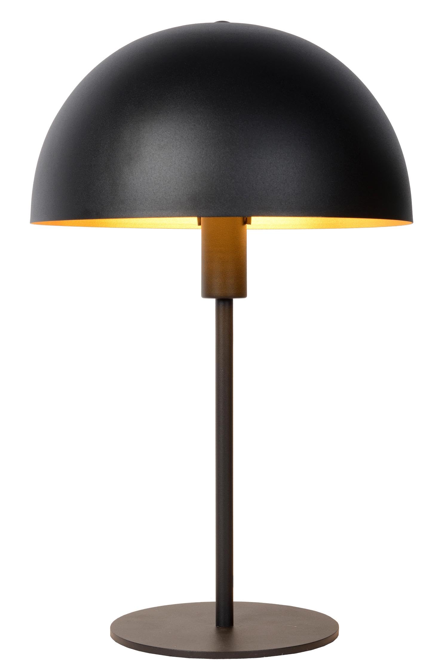 LUCIDE SIEMON - Tischlampe - Ø 25 cm - 1xE14 - Schwarz