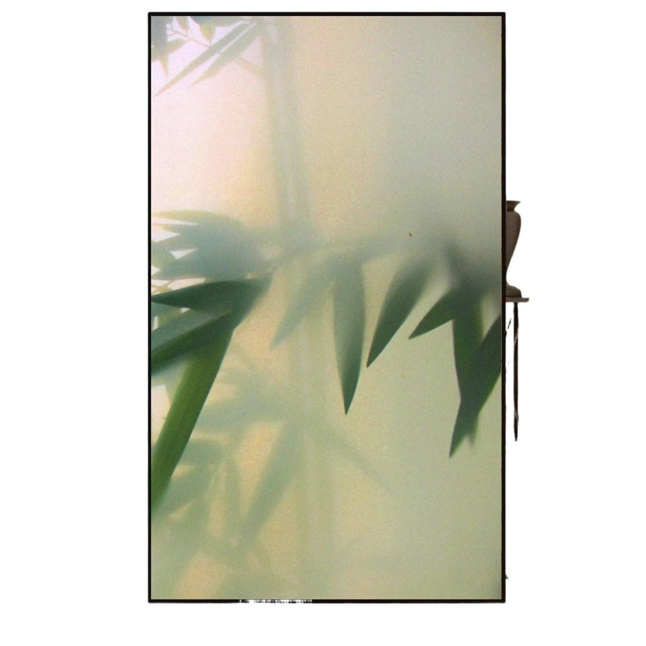 Static Cling Privacy Window Film Heat Control Blocking Glass Frosted for Glass Windows(Green B,70x200cm)