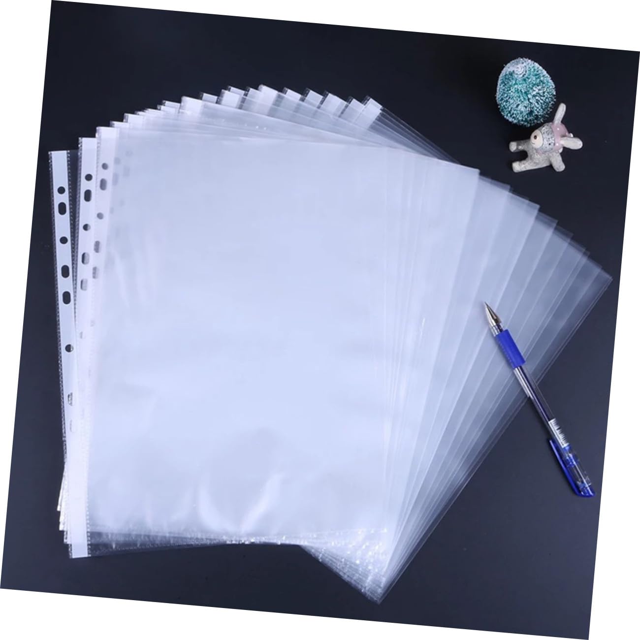 MAGICLULU 200stücke Klarsichthüllen Aus Pp-material Transparent Für Ordner Lose Schutzbeutel Geeignet Für Büro Schule Zuhause