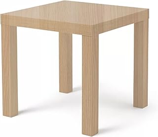 MAC 55 x 55 CM LACK Side Table - Square Display for Home, Office, Bed, L...