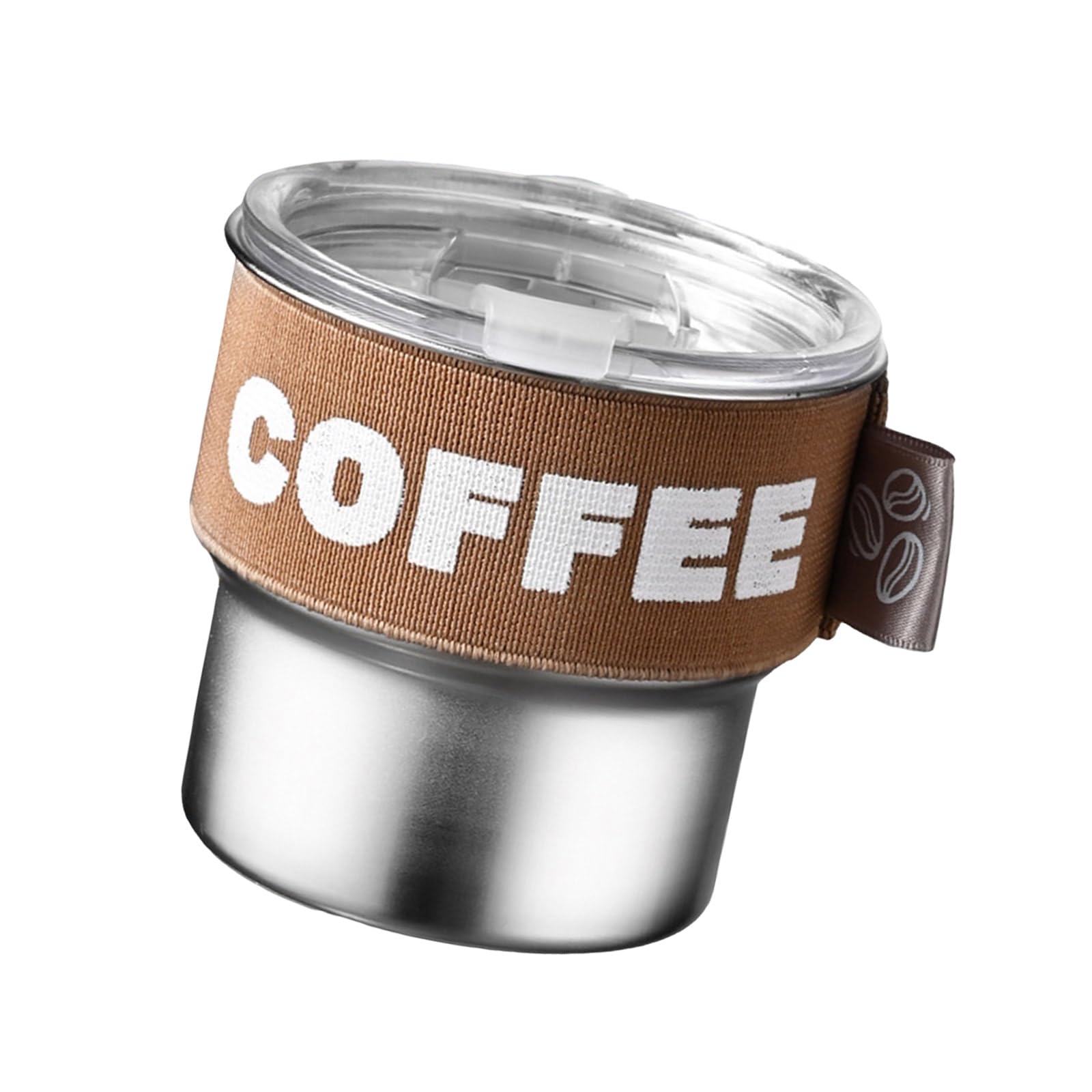 Jazuaiao Insulated Coffee Mugs with Spill Proof Lid Practical 400ml Thermal Coffee Cup with Sliding Lid Stainless Steel Mugs Outdoor Travel Tumblers