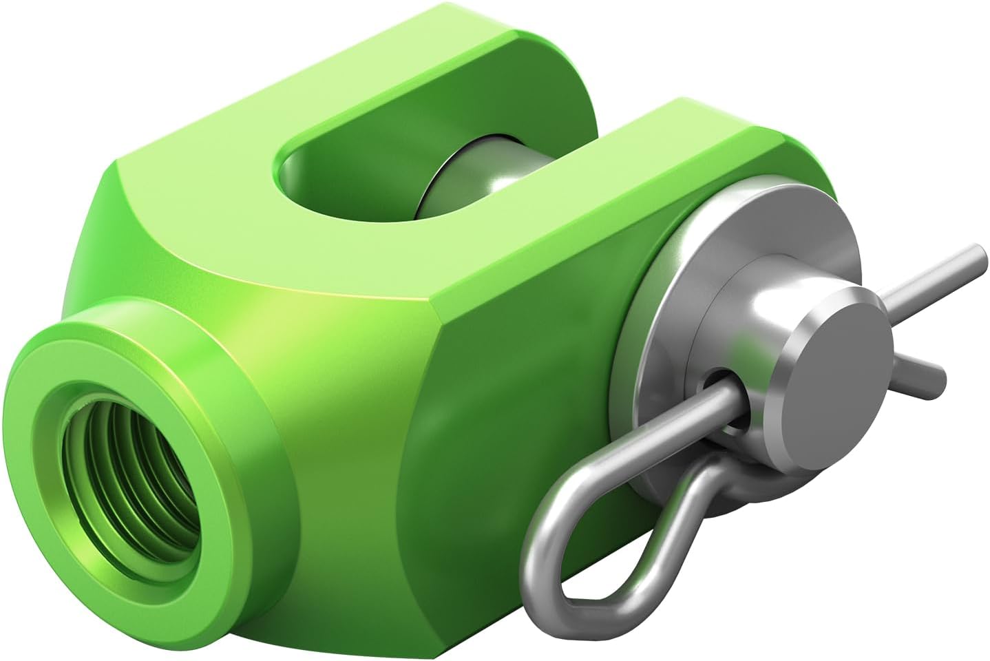 NICECNC Aluminum U-Shaped Brake Clip Rear Brake Pedal Locking Pin Compatible with Kawasaki KLR650 2008-2024, CNC, Anodization, Green