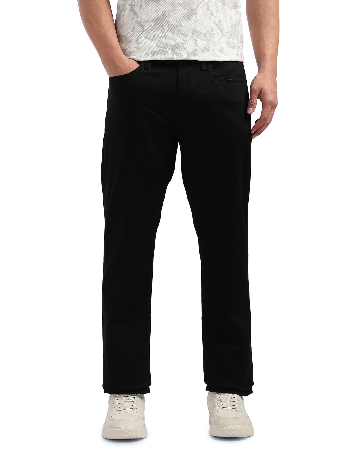 flying machine Men's Slim Straight Fit Jeans| Solid | Mid Rise | Stretchable | Jeans for Man-picture-14