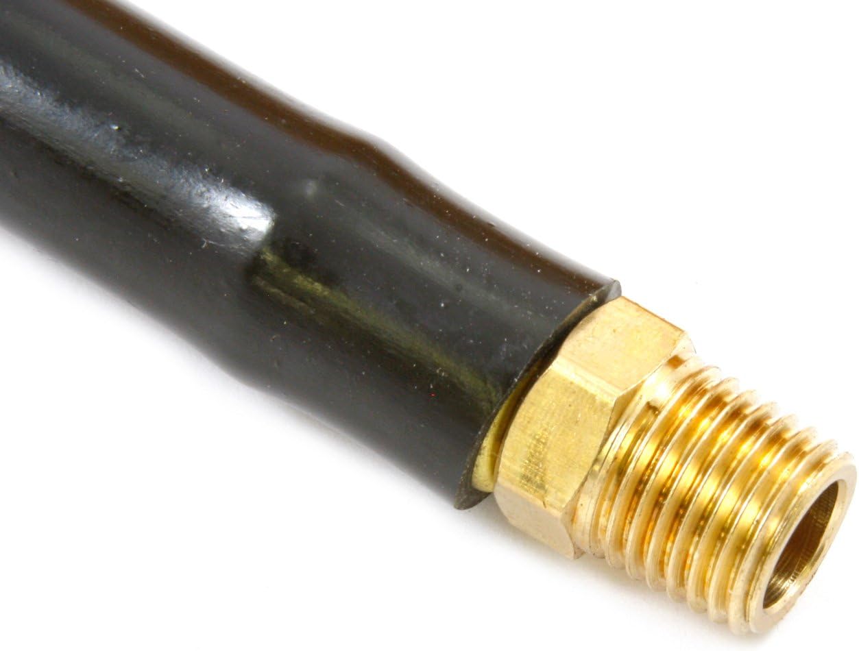 Forney 75406 Air Hose, Orange VC with 1/4-Inch Male NPT Fittings On Both Ends, 1/4-Inch-by-25-Feet,Yellow,Small