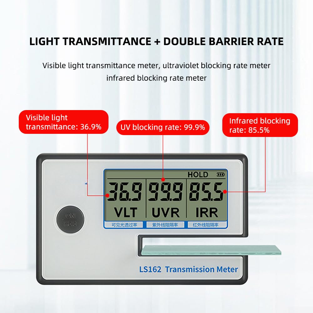 Medidor Transmitancia Solar 3 en 1 VLT UV IR