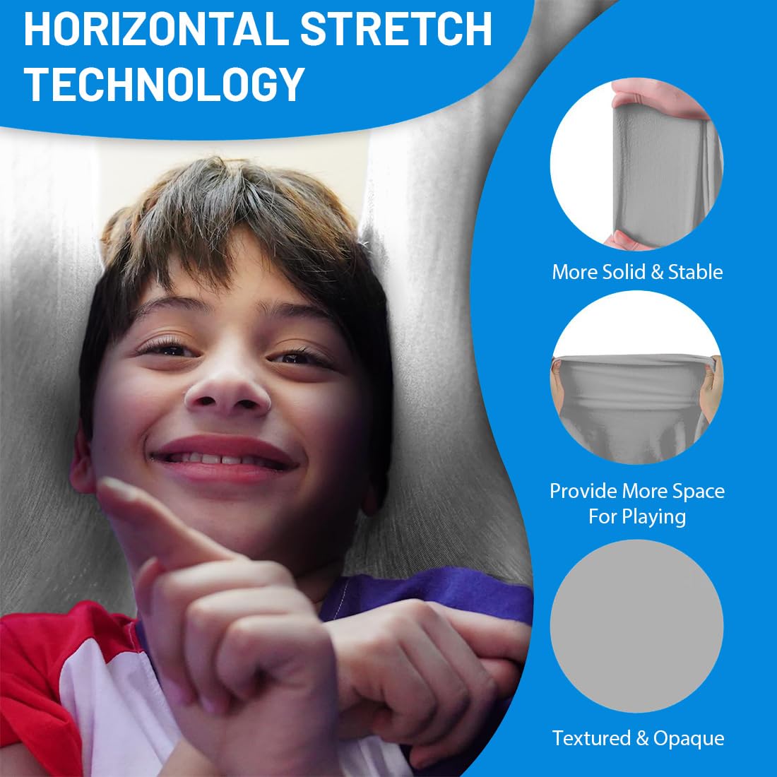 Balançoire sensorielle d'intérieur for Enfants - Jouets sensoriels - Livrée avec du matériel Robuste et Un Tissu en Nylon Doux for Un Effet apaisant(Grigio)