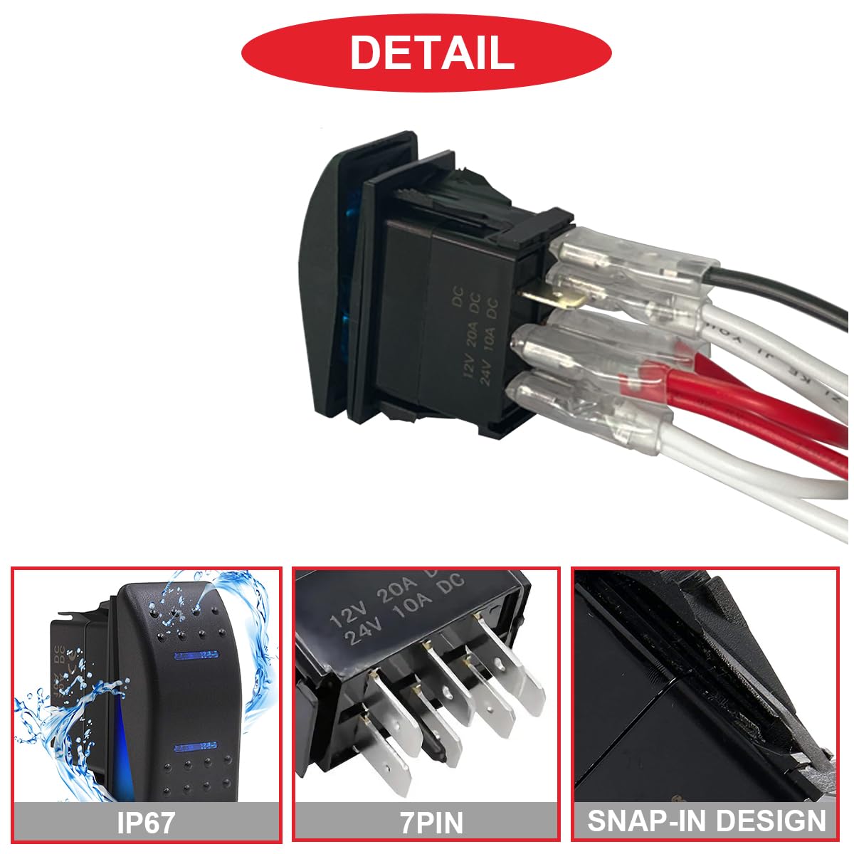 自動スイッチ Amazon.co.jp: MKBKLLJY 2個 自動ロックロッカースイッチ トグルオン