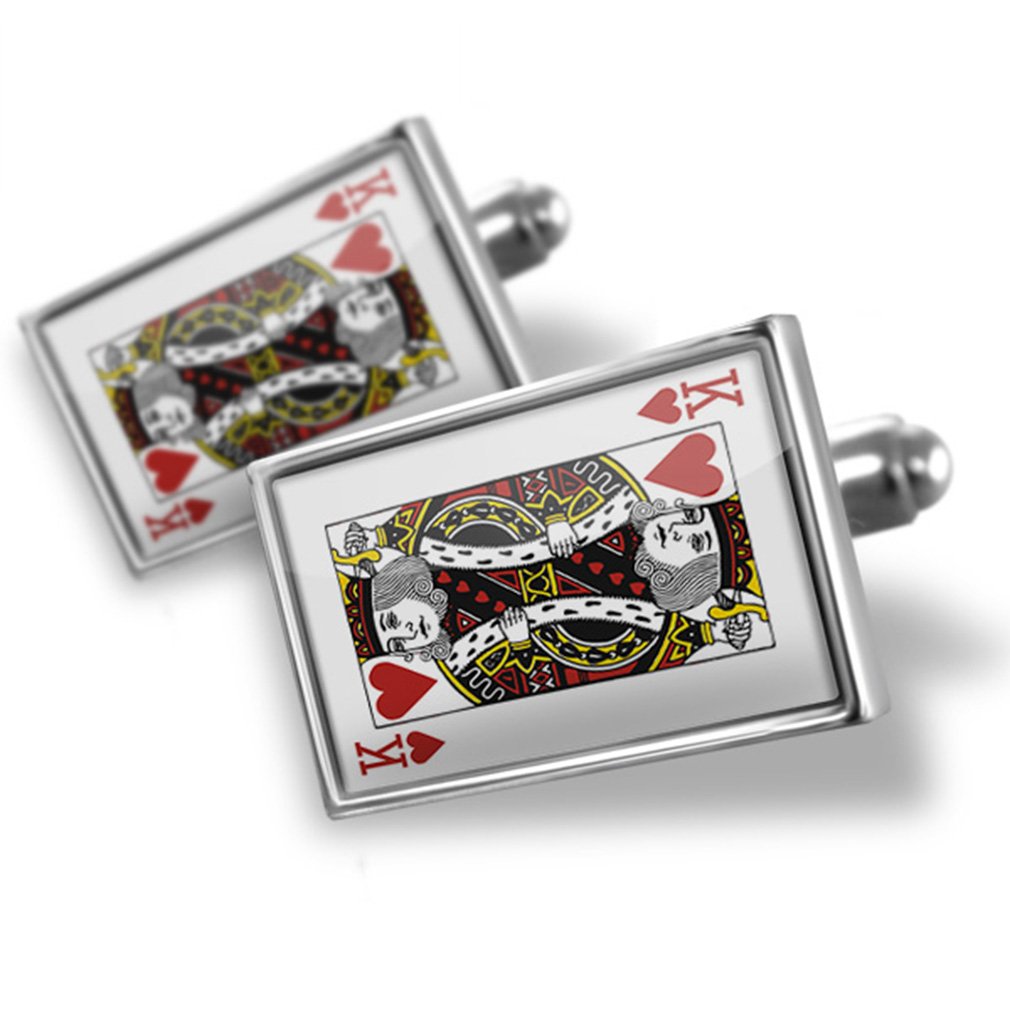 NEONBLOND Cufflinks King of Hearts - King/Card Game