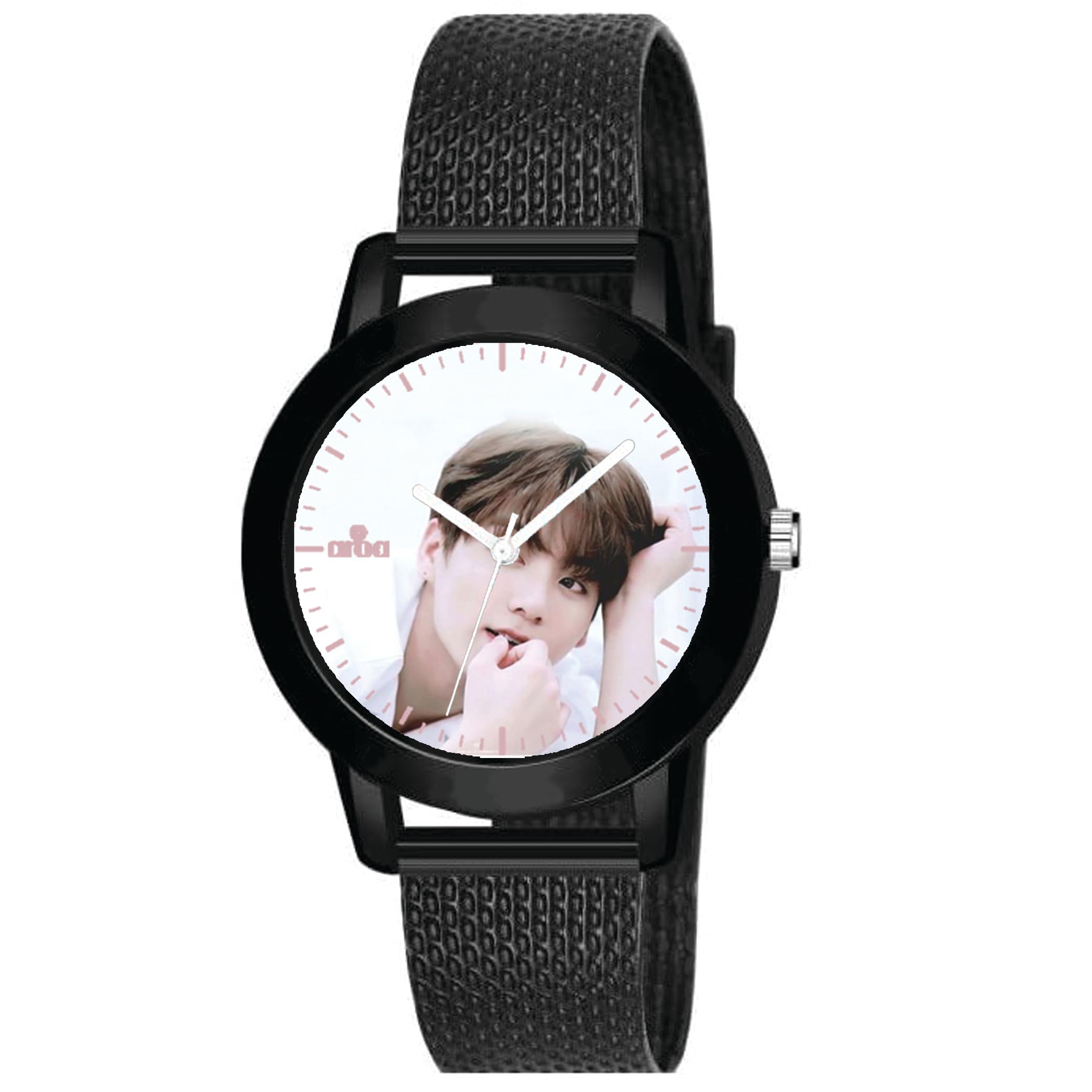 AROA Watch for Ladies Womens with Jungkook is Mine Model :1353 in Black Metal Type Rubber Analog Watch White Dial for Women Stylish Ladies Watch for Girls (B0CZ9S3LKG) Amazon Price History, Amazon Price Tracker