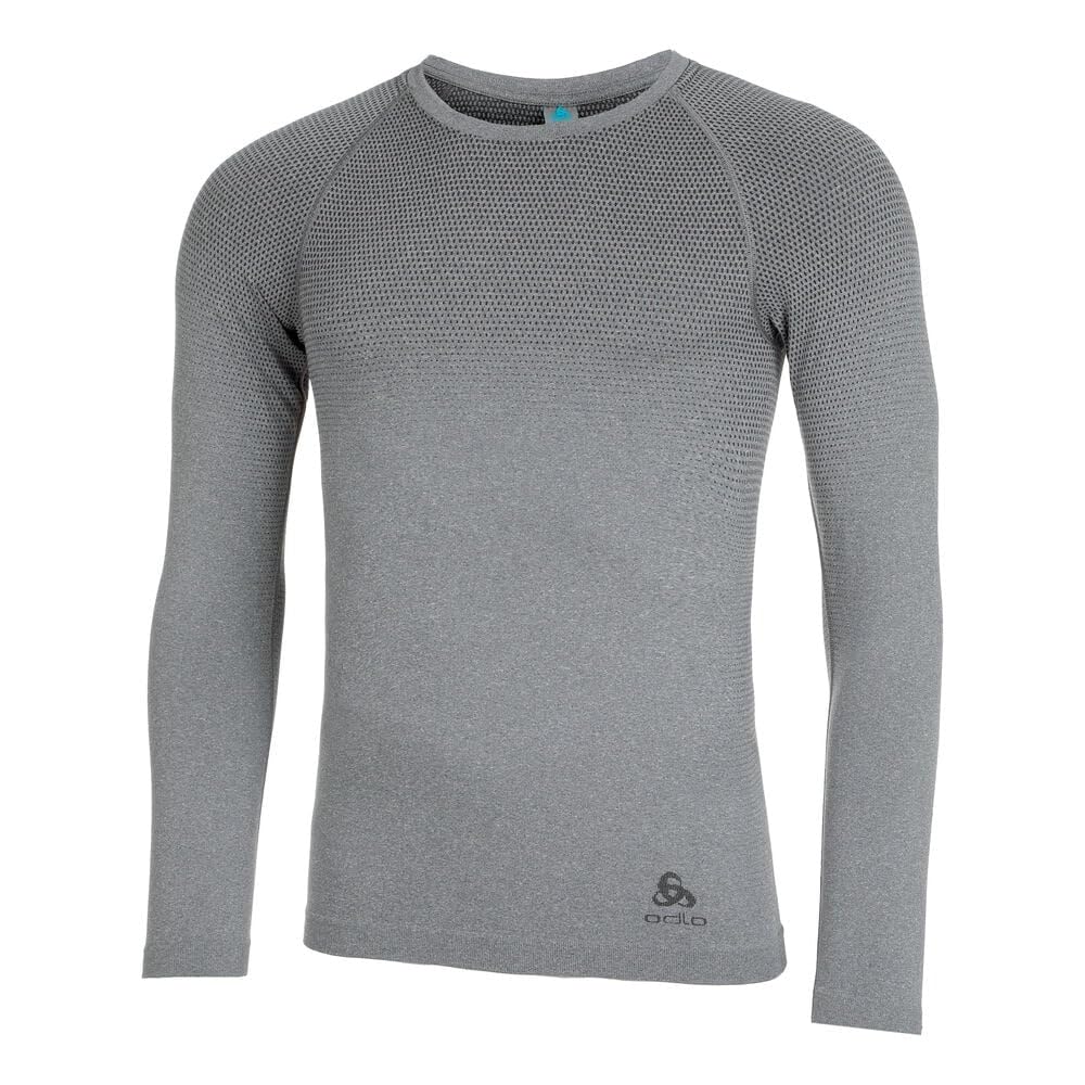 Odlo Men Functional Underwear Long Sleeve Shirt PERFORMANCE LIGHT, grey melange, XXL