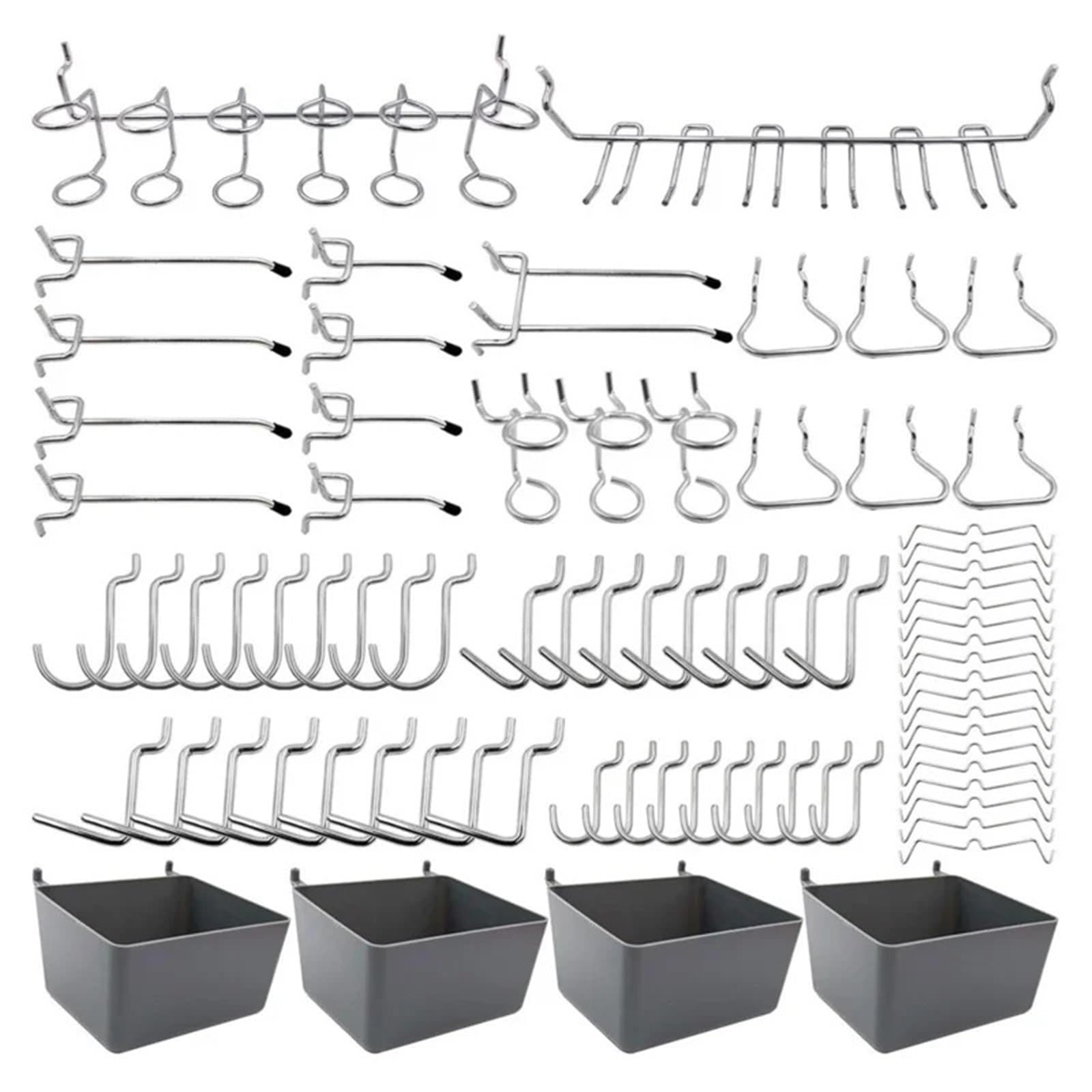 ZYAYNG 80Pcs Pegboard Hooks Set for Home