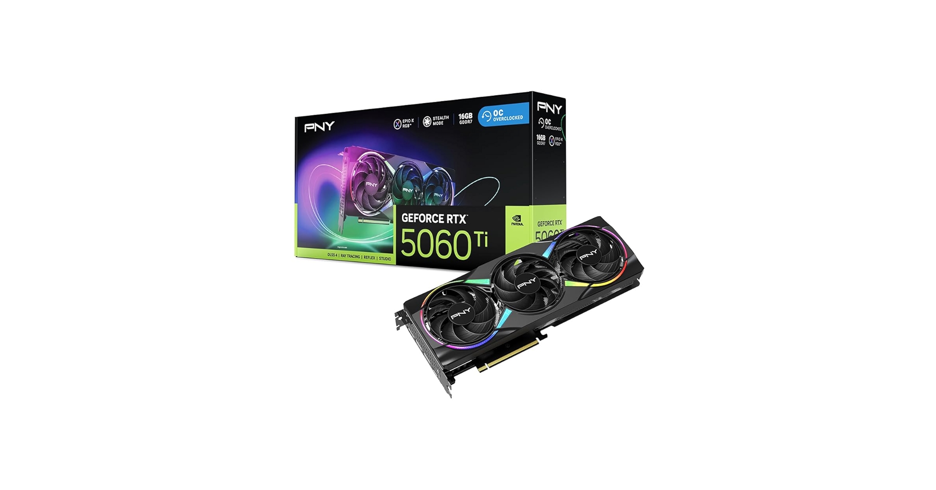 【新品】PNY GeForce RTX 5060 Ti 16GB ARGB OC PNY GeForce RTX 5060 Ti 16GB Models GPUs | pny.com