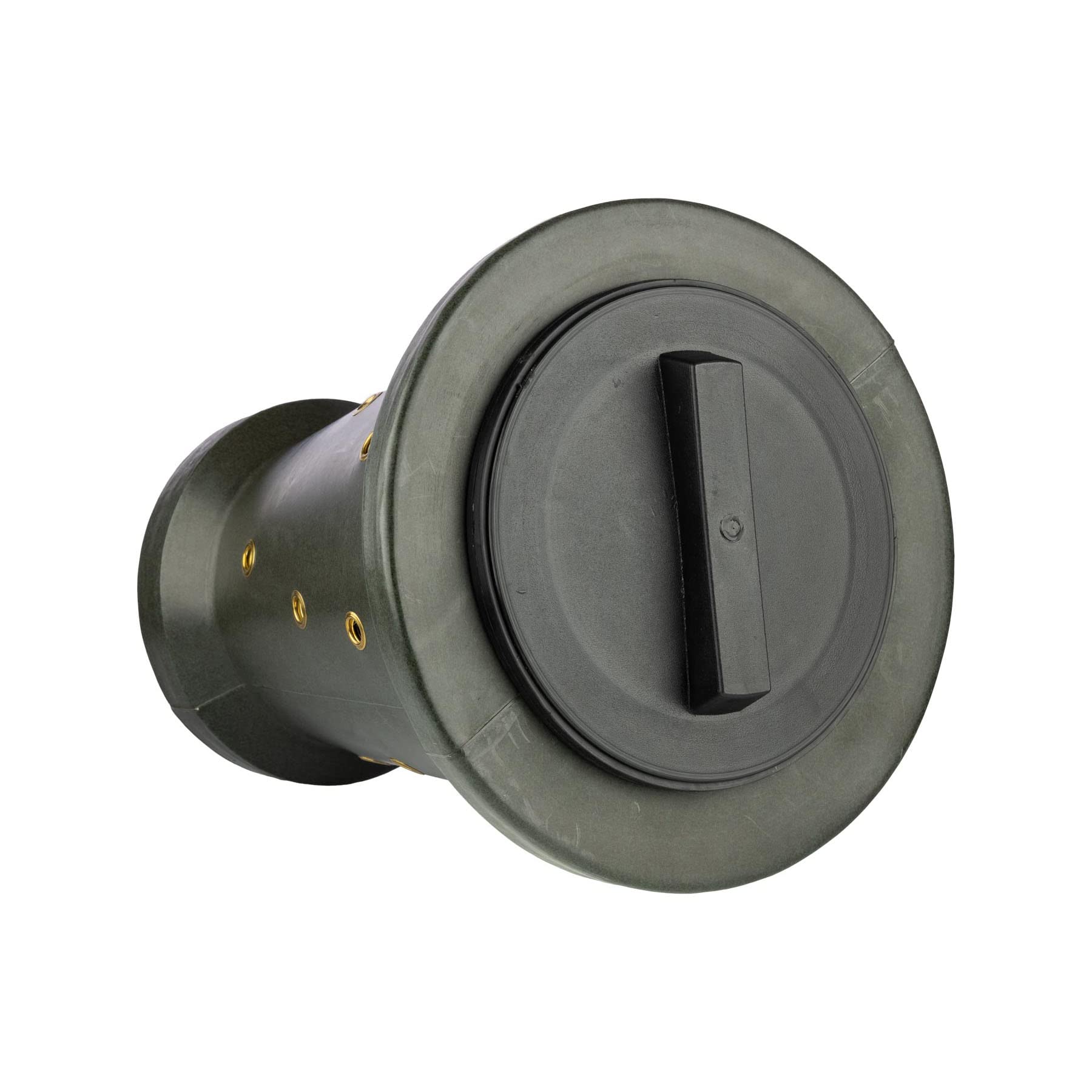 EUROHUNT - Cono di alimentazione 2.0 con ancoraggio a terra e corda di fissaggio, rinforzato con occhielli in metallo, fori spessi 14 mm, verde, portata massima 18 kg