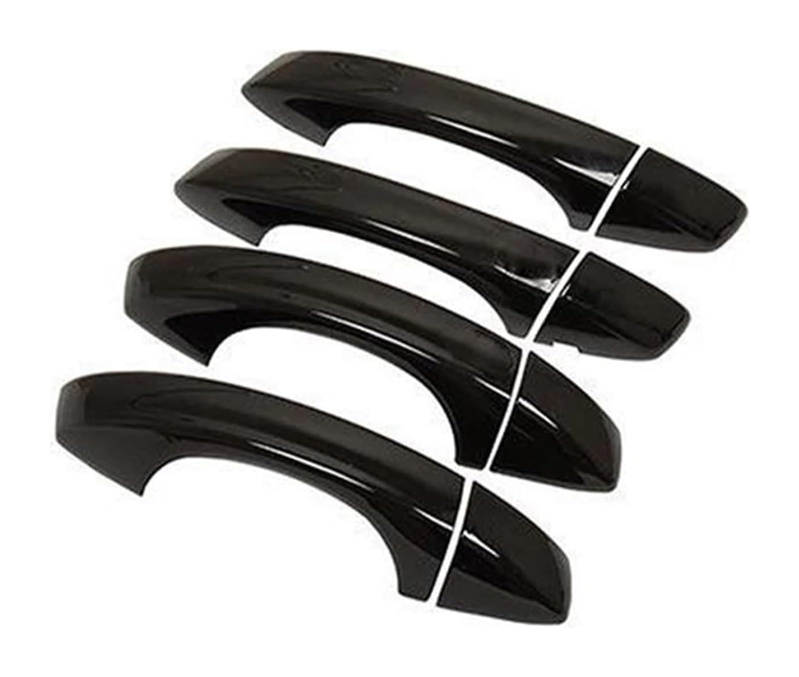 Hckclmbmzw Style1 For Golf 7 Mk7 2013-2019 Car Accessories Gloss Black Outer Door Handle Cover Protective Styling Sticker Trim Door Handle Cover(Style1)