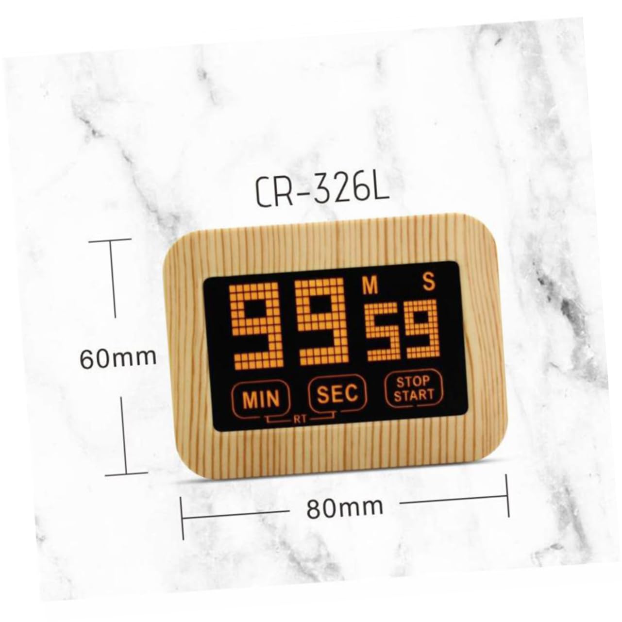 Amosfun 3 Pièces minuterie pour la Maison Timer minuteurs magnette minuterie magnétique de Cuisine magnétique de Cuisson Dispositif de chronométrage magnétique Khaki