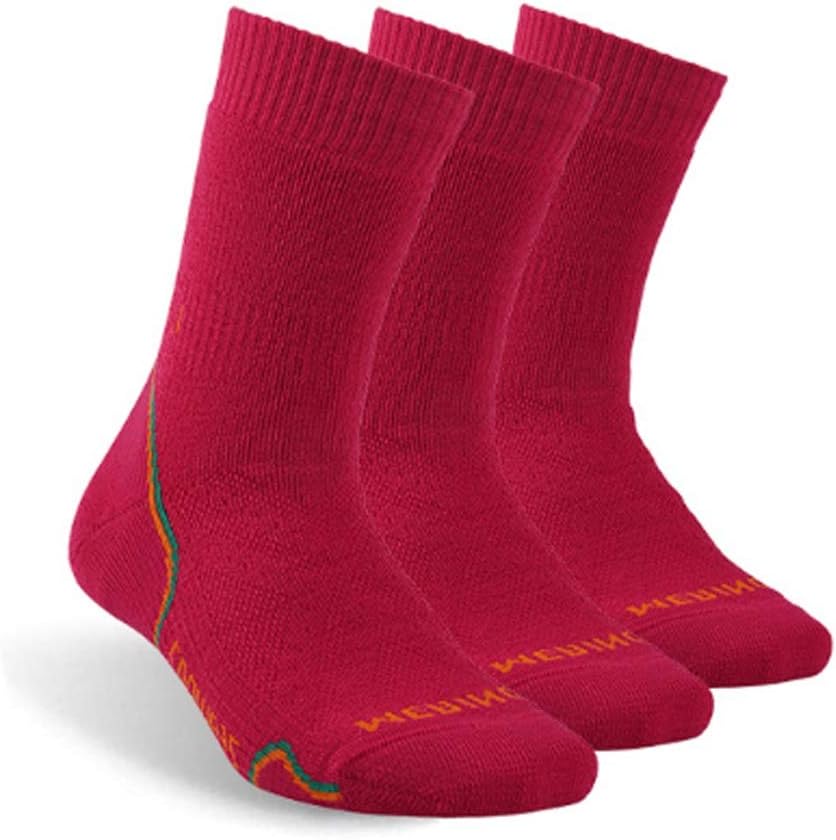 Hiking Socks, Men's, Wool, Warm Winter Outdoor Sports, 3 Pairs(E)