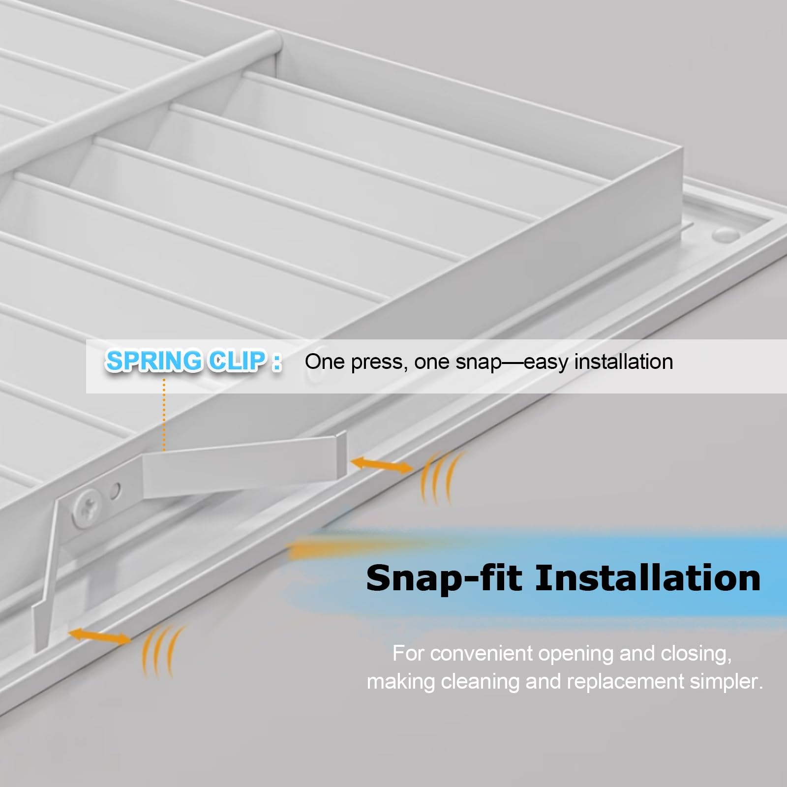 Rejilla de barra lineal HVAC, cubierta de ventilación de aluminio, ventilación de pared